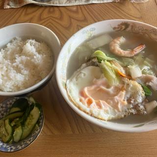 五目そばライス