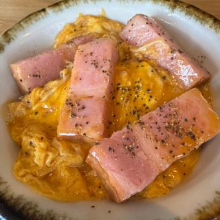 丸天うどんと厚切りベーコン丼セット