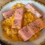 丸天うどんと厚切りベーコン丼セット