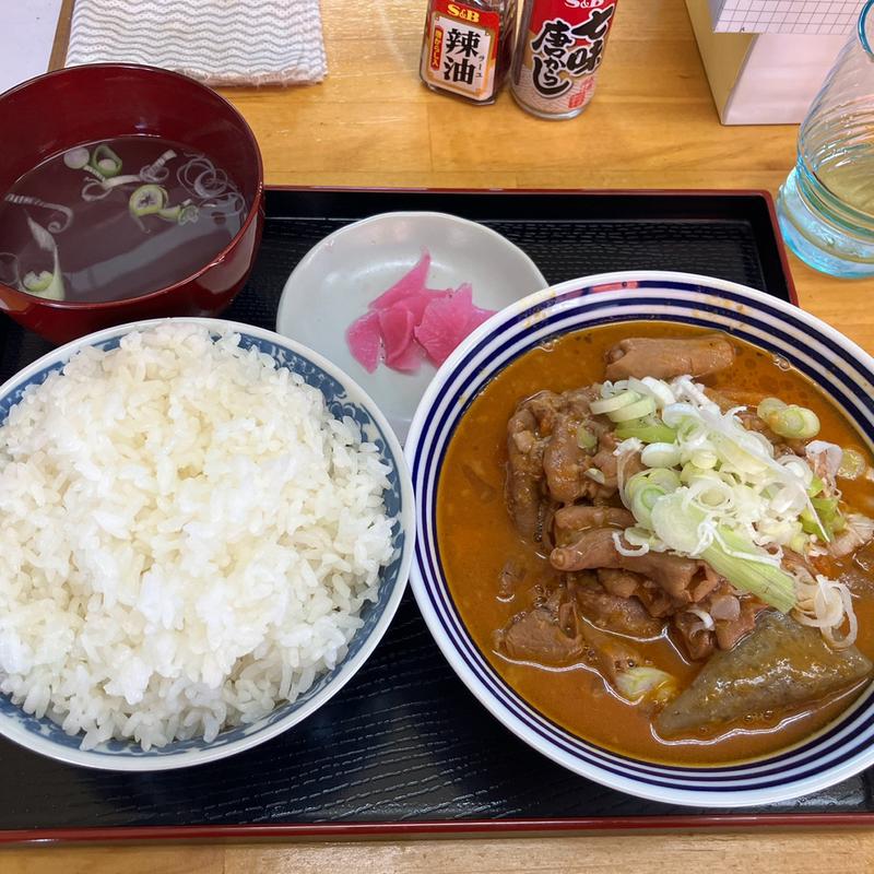 旨辛煮込定食 大盛り(煮込立石)