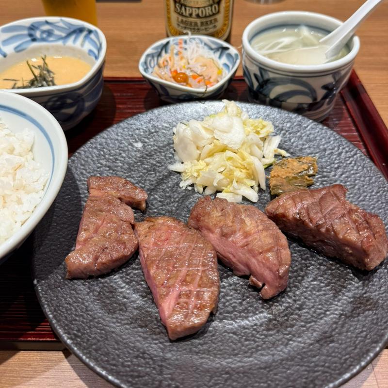 厚切り牛たん御膳(仙台 牛たん 青葉 新百合ヶ丘エルミロード店)