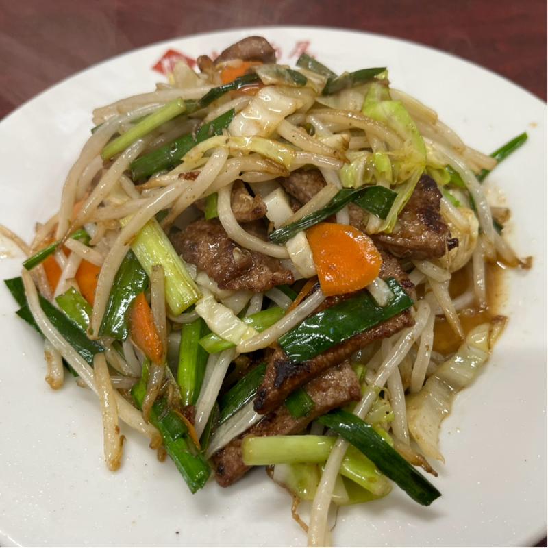 ニラレバー炒め(栃尾)