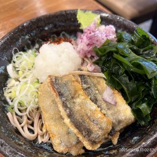 秋刀魚竜田おろしそば