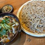 地鶏きのこつけ汁そば