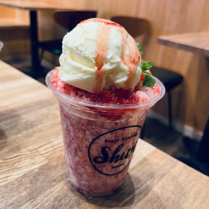 生いちごフラッペ(フルーツダイニング シュン イオンモール松本店)
