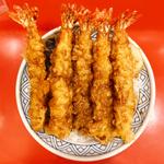 海老ざんまい天丼(天丼と生蕎麦 天ぷら宮)