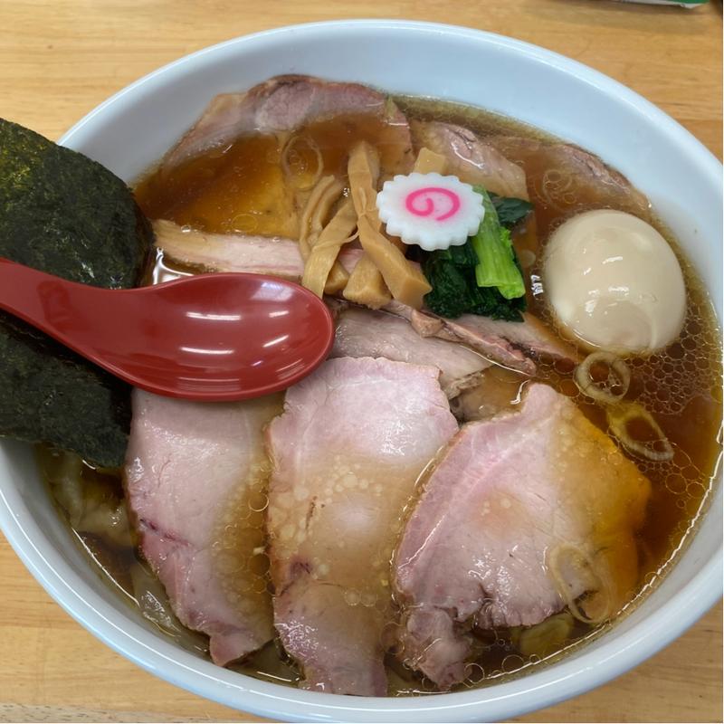 焼豚ワンタン麺味玉入り醤油味(とら食堂 松戸分店 )