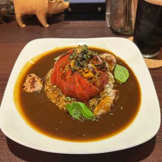 まるごとトマトの豚カレー