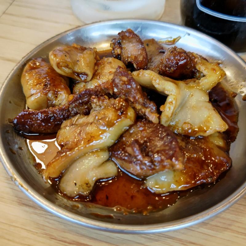 ミックスホルモン(4種)(鉄板ホルモン 五の五 ぴおシティ桜木町店)