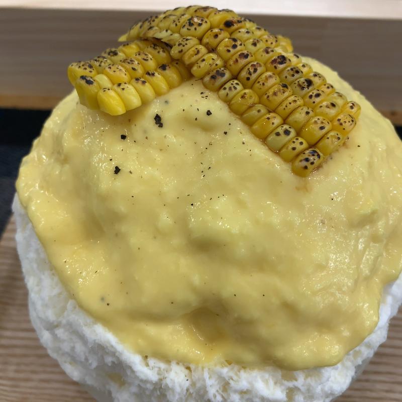 とうもろこしのかき氷(cafe 想々)