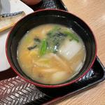 さばの炭火焼き定食、たっぷり野菜の麦みそ汁(大戸屋ごはん処 川崎銀柳街店)