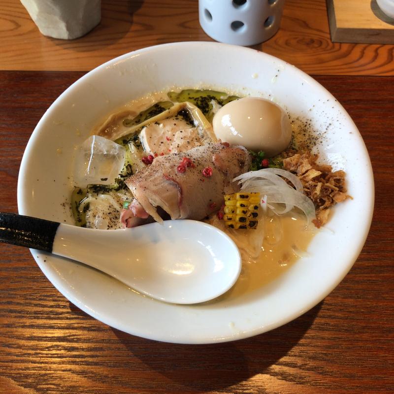 冷製とうもろこしのクリームスープ(佐波理)