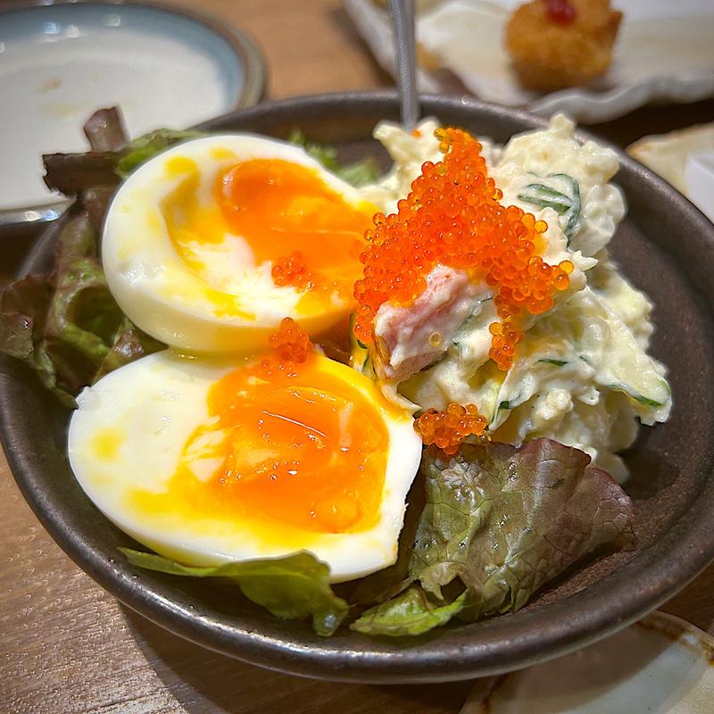 半熟玉子のポテトサラダ(すし居酒屋 湊 鈴鹿平田店)