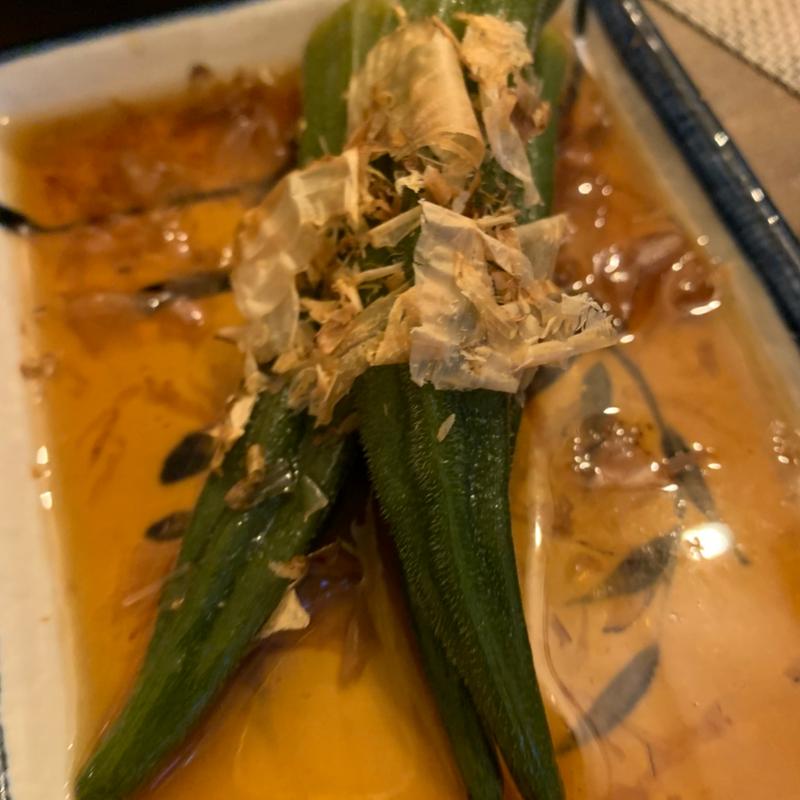 オクラ煮浸し(酒場ワタナベ)