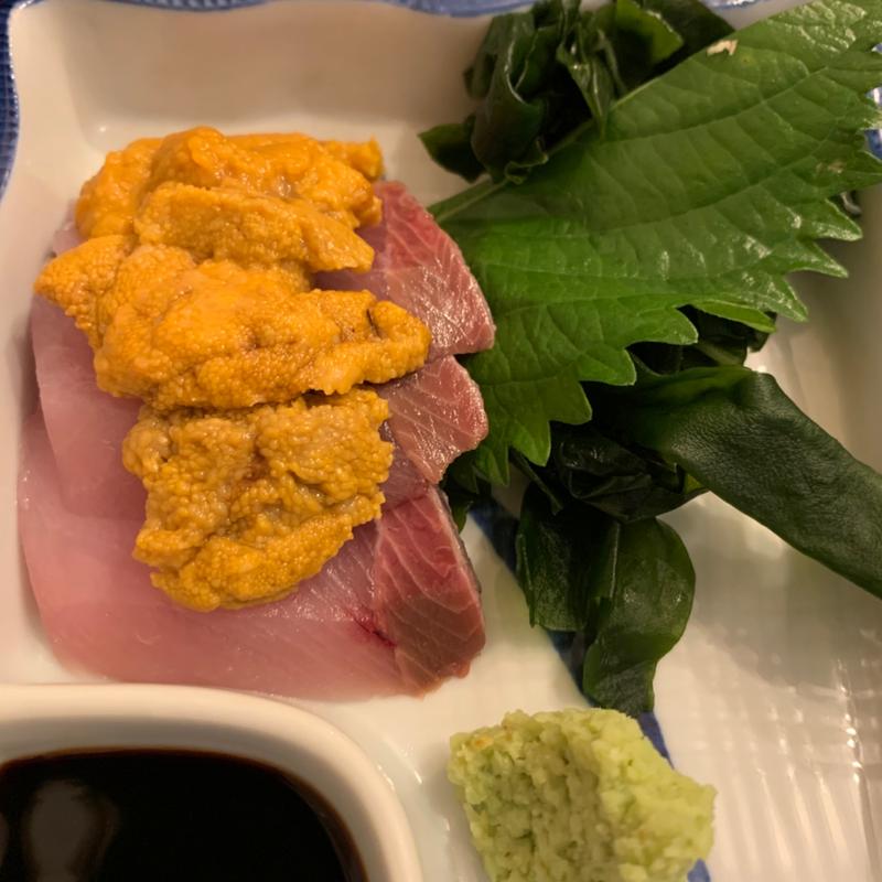 ぶりと雲丹(酒場ワタナベ)