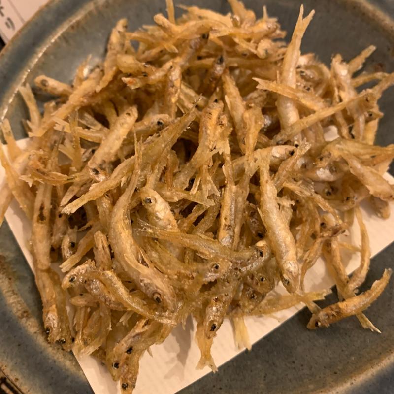 小さなワカサギの唐揚げ(酒場ワタナベ)