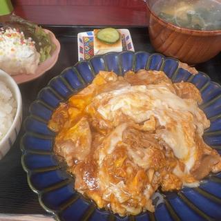 豚バラ肉のトロトロ玉子炒め