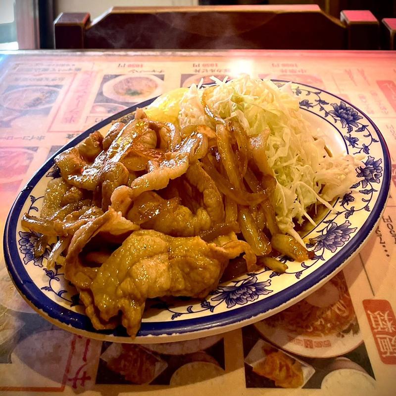 醤油焼き定食(謝謝ラーメン)