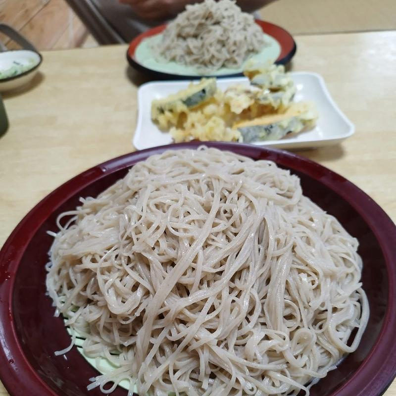 ざるそば 中盛 天ぷら小(涌井せんたあ （ワクイセンター）)