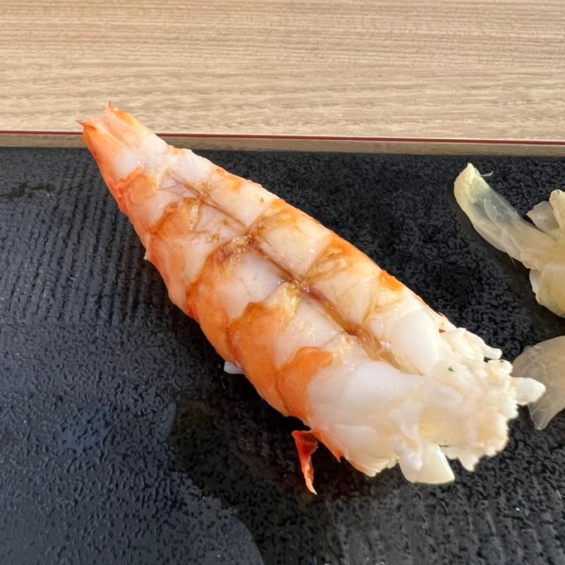 蒸し車海老の握り(鮓 くおん)