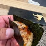ホタテの炙り手巻き