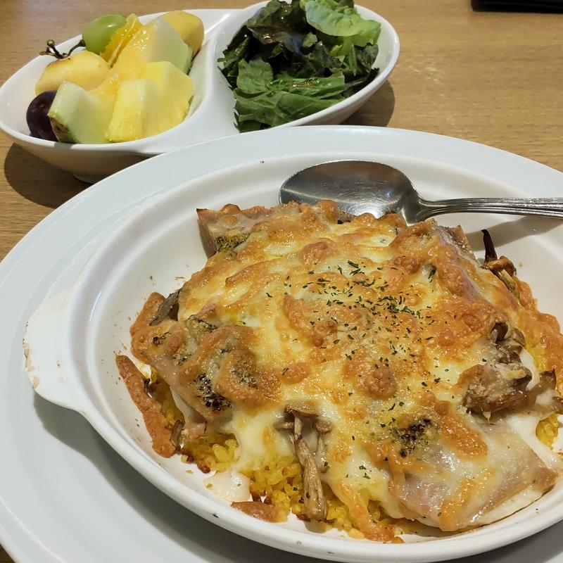 チキンドリアランチセット(果実園 リーベル ランドマークプラザ店)