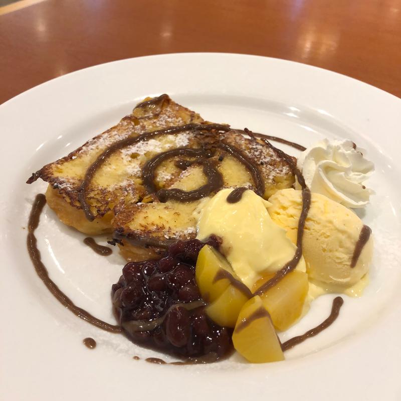 あずきとマスカルポーネクリームのフレンチトースト(デニーズ 川口元郷店)