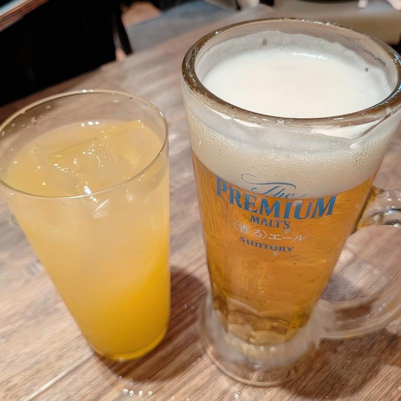 生ビール(串あげ草馬)