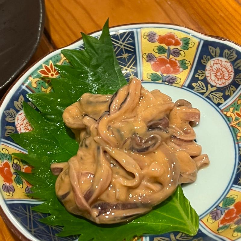 イカの肝和え(創作料理と地酒のお店 坂蔵)