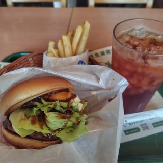 テリヤキバーガー平日昼割セット(モスバーガー 矢巾店 )