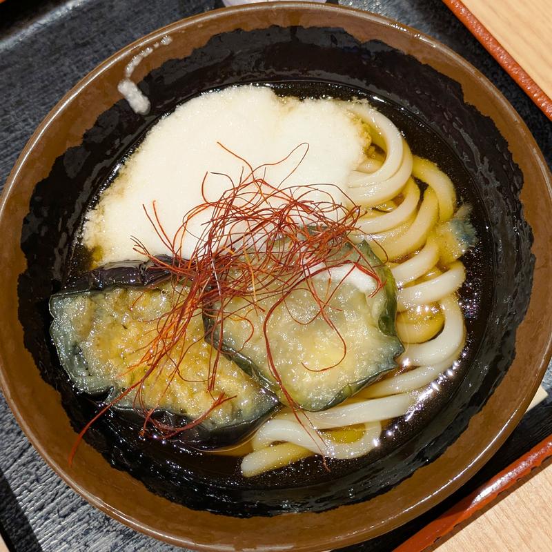 なすとろろぶっかけうどん(小)(本場さぬきうどん めりけんや 武蔵小杉店)