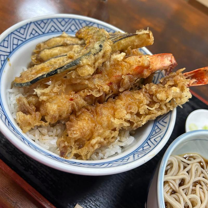 天丼セット(そば東嶋屋)