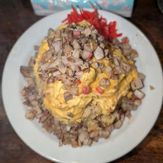 チャーハン 大盛 チャーシュー オム