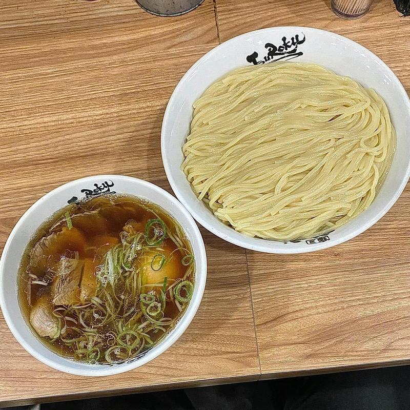 醤油つけ麺 麺500g(麺屋丈六 キーノ和歌山店)