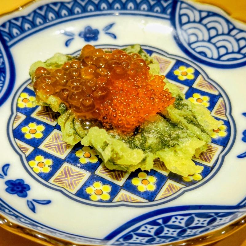 海苔といくらととびっこ(めのじ)