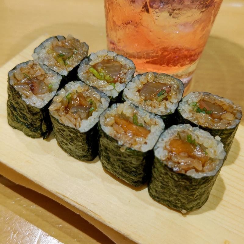 海鮮ばくだん巻き(めのじ)