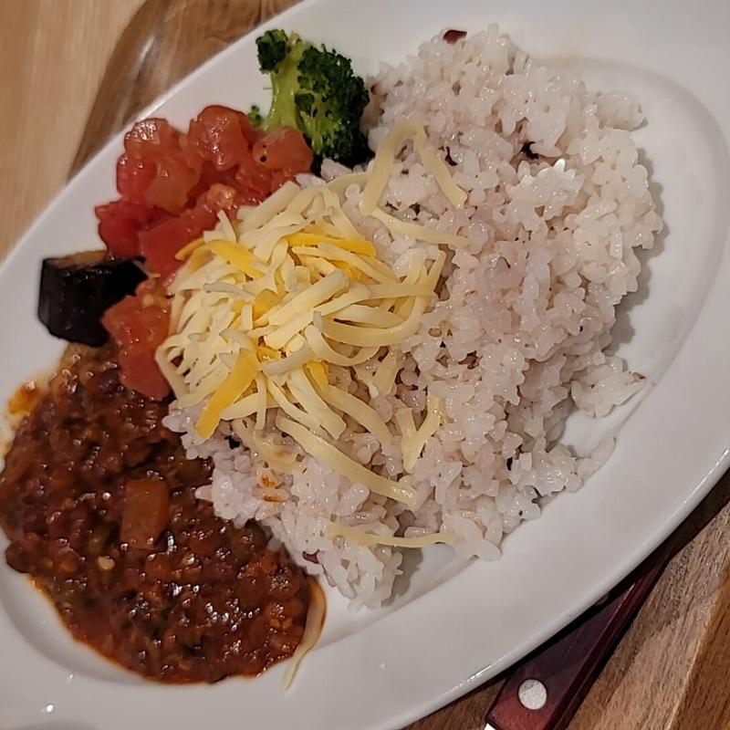 チリコンカンバーガーボール(the サードバーガー 三軒茶屋店)