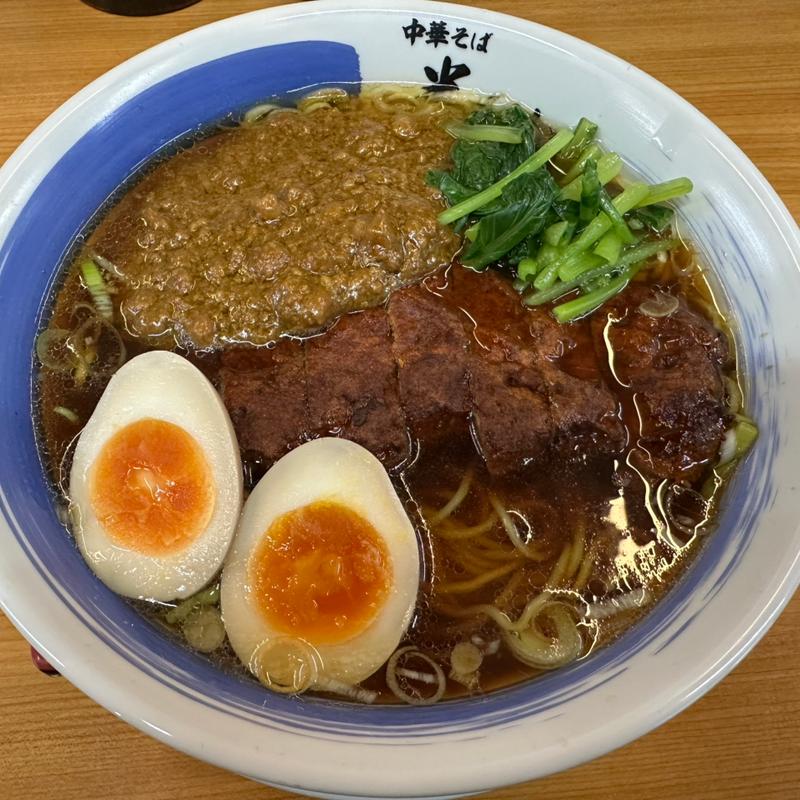排骨咖喱麺(中華そば 半ざわ)