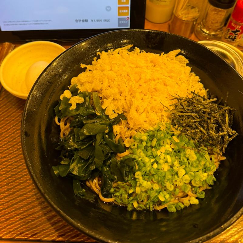 冷やしたぬき蕎麦　蕎麦2倍(とんから亭 草加柳島店)