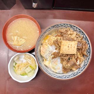 かつ牛どん定食
