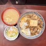 かつ牛どん定食