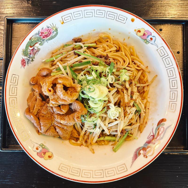 (モツ)皿台湾(奥江戸麺食堂)