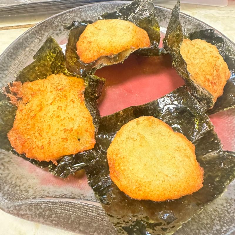 じゃがいもの磯部揚げ(そば処満月)