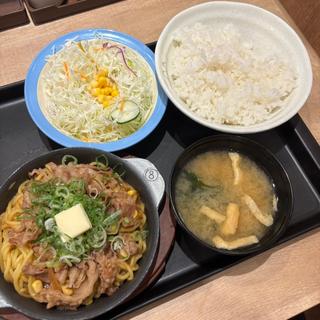 牛肉バターちゃんぽん焼き定食