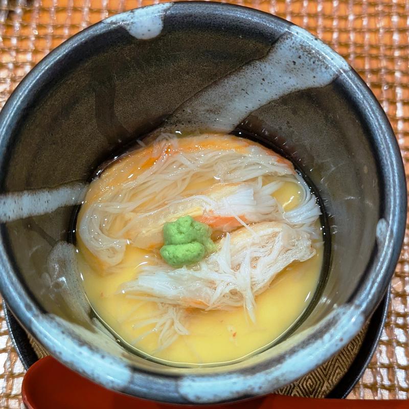 蟹の茶碗蒸し(寿司 龍宮城)