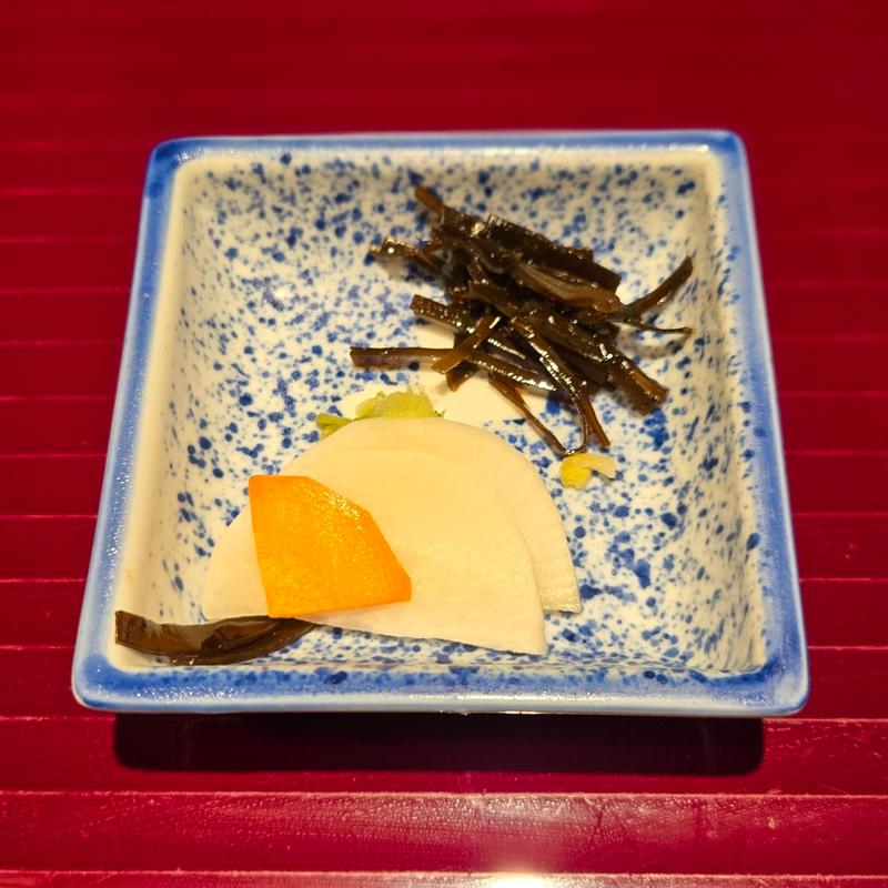 お漬物(鰻料理 田舎庵 小倉本店)