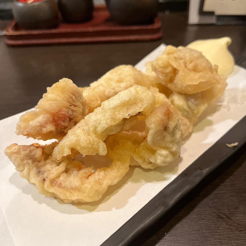 スルメイカの天麩羅(九州熱中屋 四条大宮LIVE )