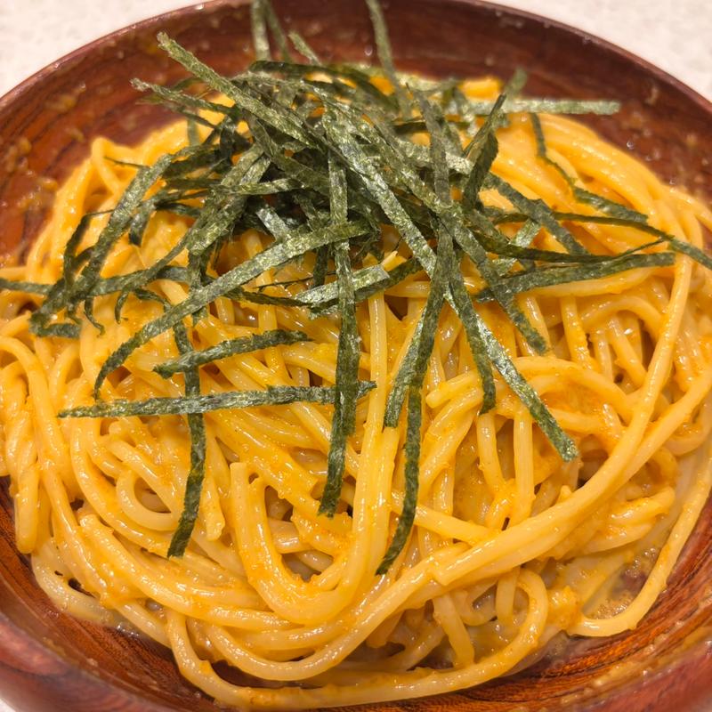 タラコとウニとイカのスパゲッティ(スパゲッティ カケハシ 新宿)