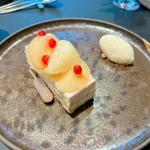 桃の紅茶レアチーズケーキ