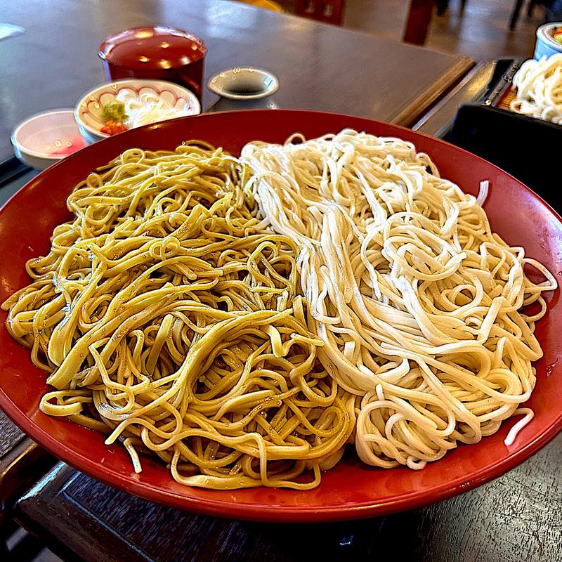 二色そば更科韃靼 特盛(味弦 十割そば 柳生庵)